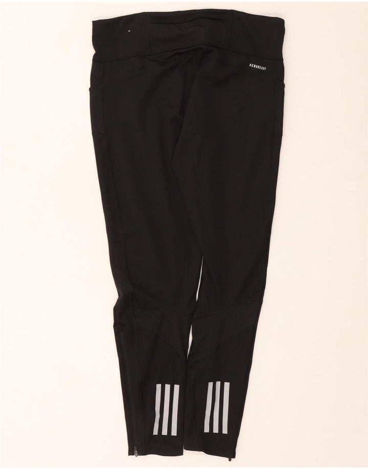 ADIDAS Womens Aeroready Leggings UK 16/18 Grande Preto Poliéster