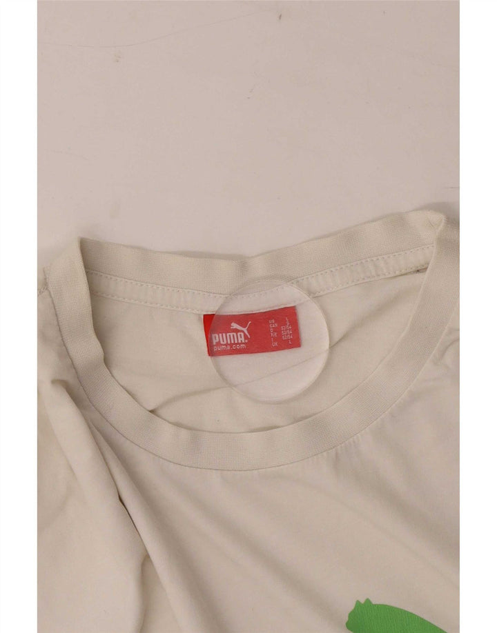 Puma Camiseta Masculina Graphic Top Grande Branco