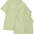 Conjunto feminino de 2 peças Mario Rosella EU 40 algodão com bolinhas verdes médias