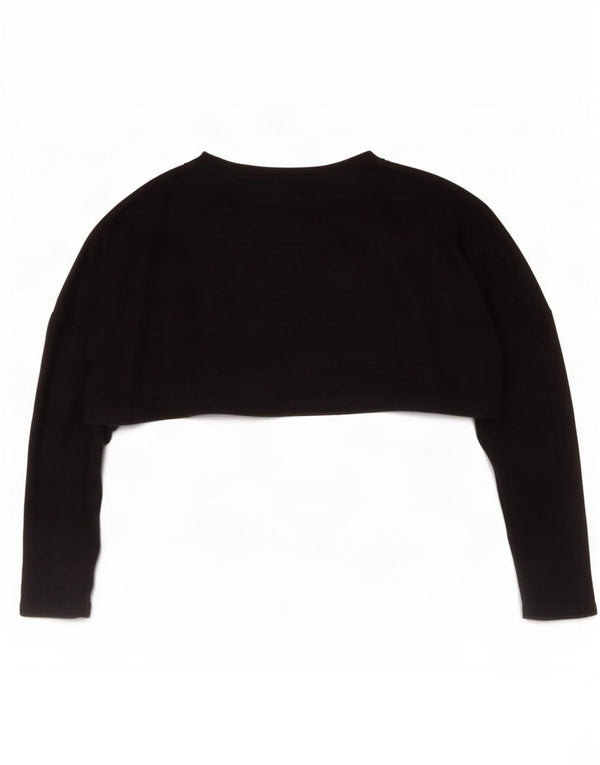 Bolero Jumper feminino Topshop Reino Unido 10 pequeno azul marinho acrílico