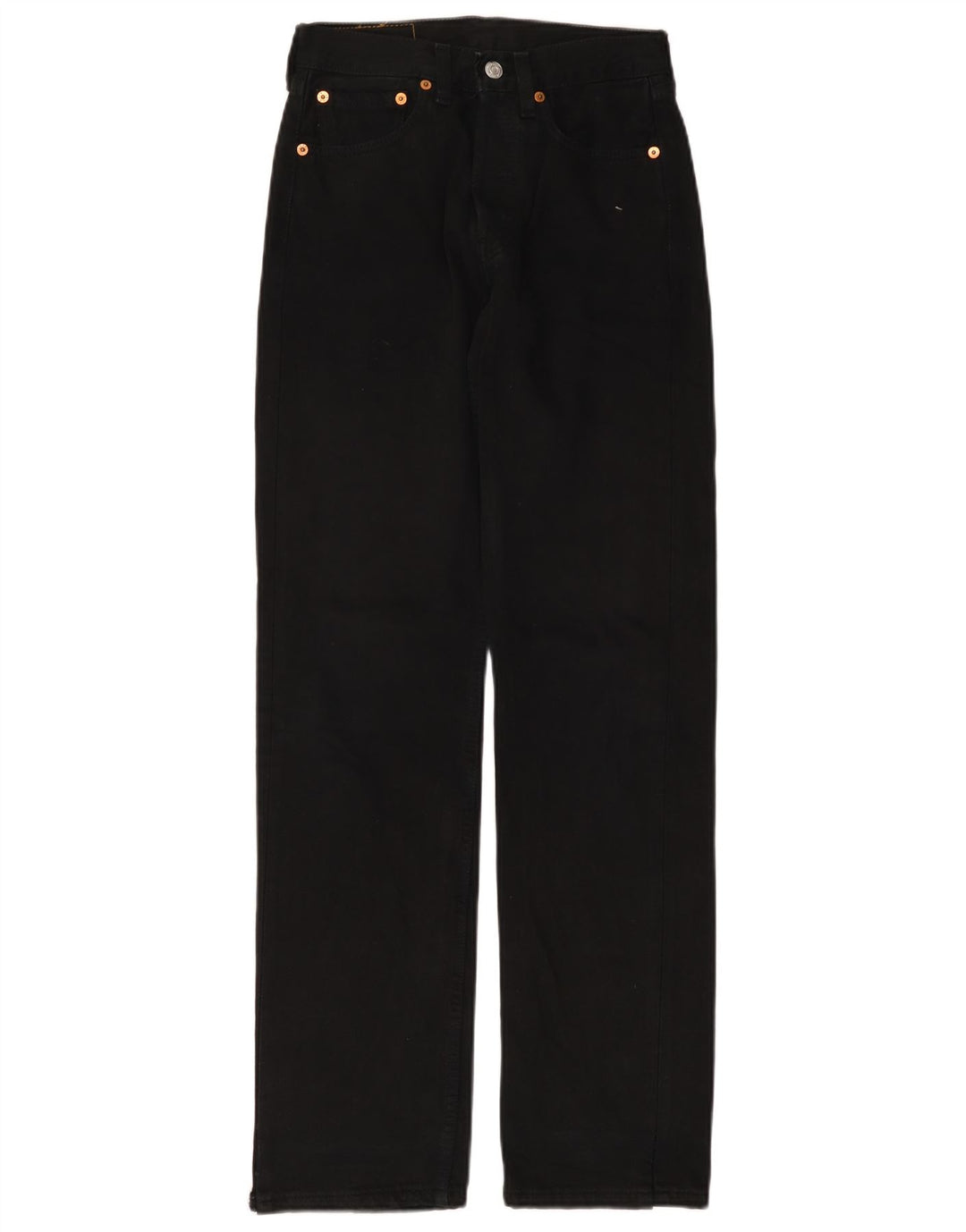 LEVI'S Masculino 501 Straight Jeans W26 L32 Algodão Preto