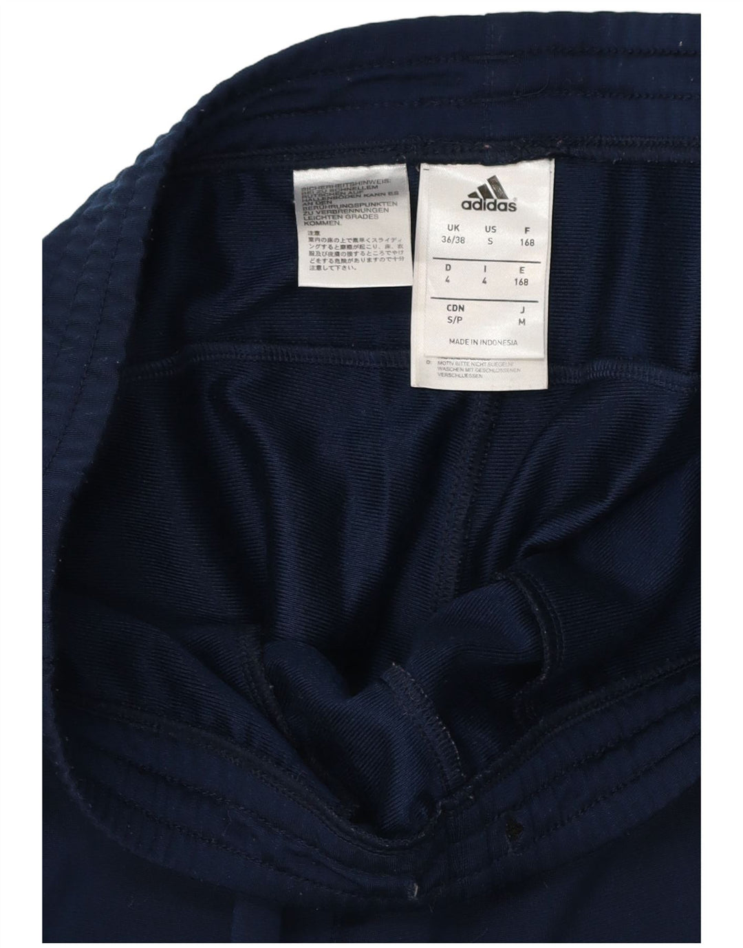 ADIDAS Calças de treino masculinas Joggers UK 36/38 Pequeno Azul Marinho Poliéster