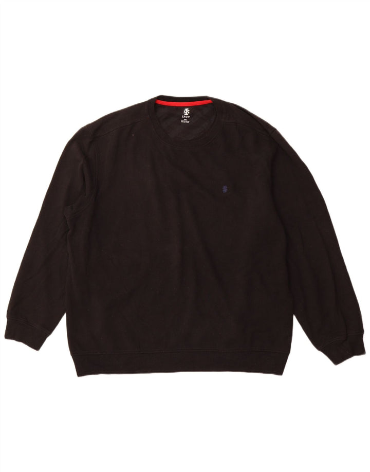 Izod moletom masculino jumper 2XL algodão preto