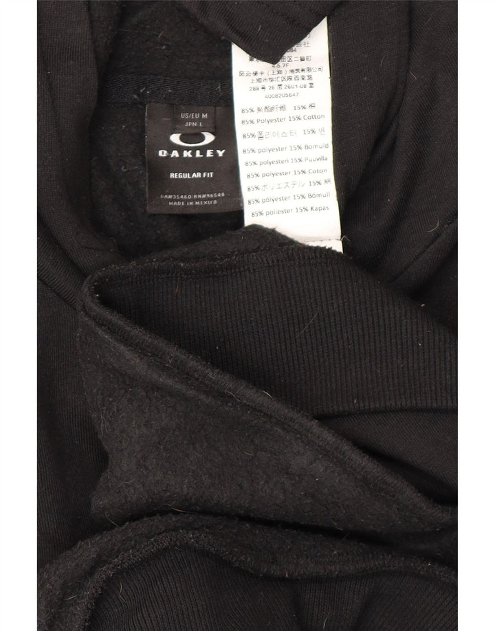 OAKLEY Mens Regular Fit Hoodie Jumper Médio Poliéster Preto