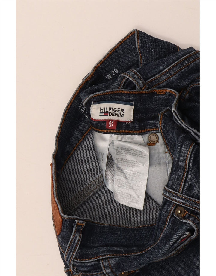 Jeans skinny de cintura média TOMMY HILFIGER W29 L32 algodão azul