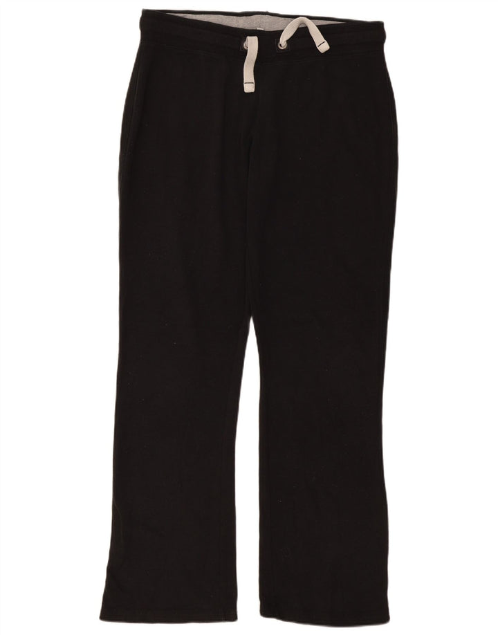 Calça de treino feminina FAT FACE UK 14 grande algodão preto