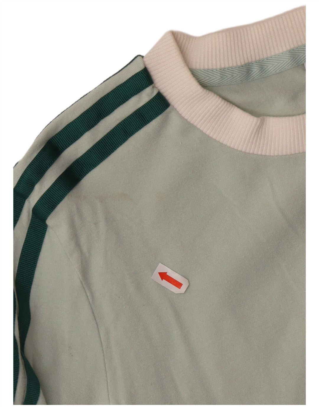 ADIDAS Womens Top Manga Longa UK 4 XS Verde