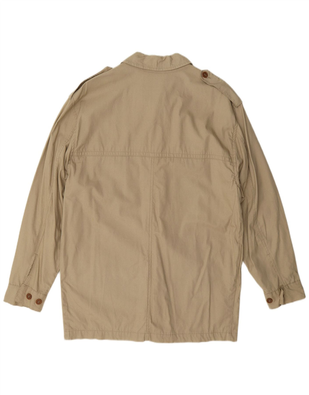 Jaqueta militar masculina Casucci IT 46 algodão bege pequeno
