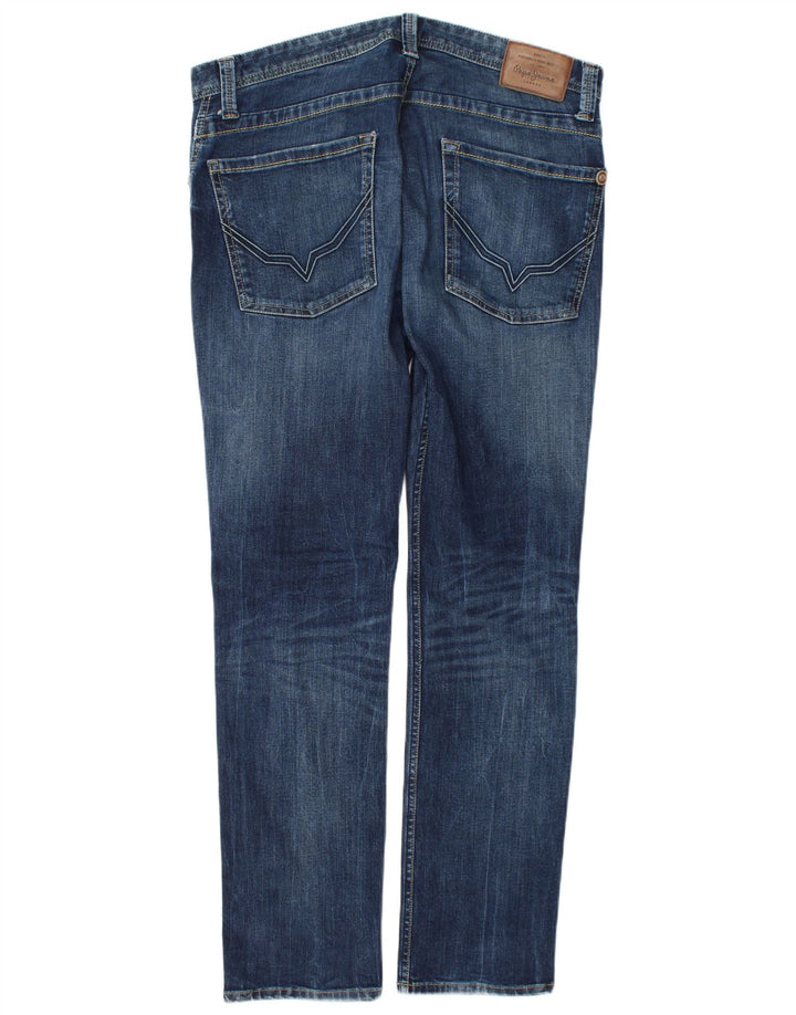 PEPE Jeans Masculino Slim Jeans W34 L34 Azul Algodão