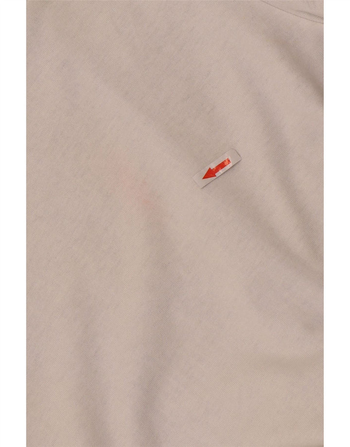 Blusa oversized feminina Zara UK 14 algodão colorblock branco médio