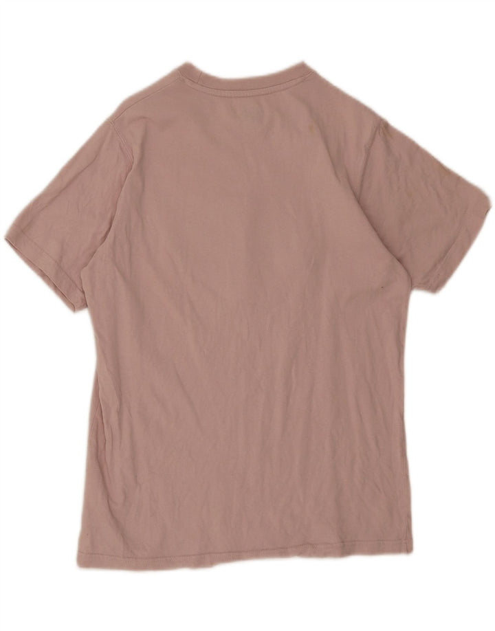 Camiseta gráfica masculina Dickies top pequeno algodão rosa