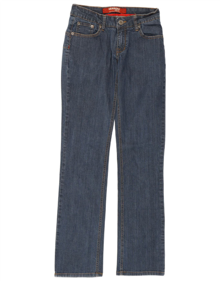 Calça jeans reta feminina CARRERA IT 42 médio W28 L33 algodão azul