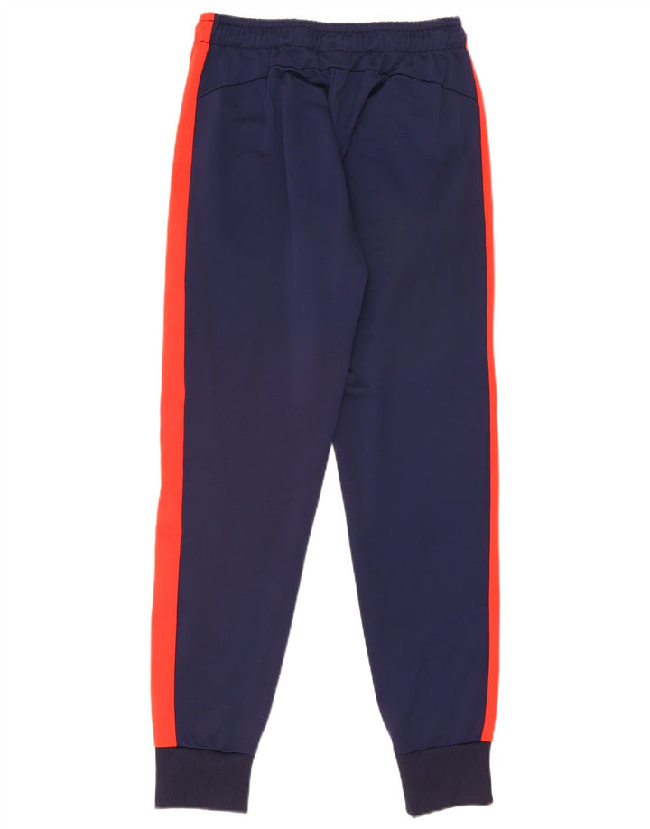 Calça de treino masculina Puma Joggers médio azul marinho colorblock