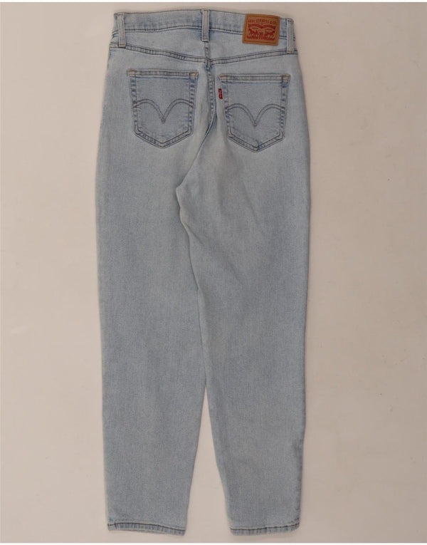 Jeans feminino Levi's Mom Distressed cintura alta W28 L27 algodão azul