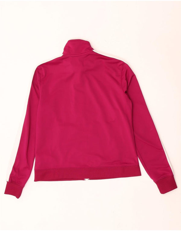 Nike Womens Tracksuit Top Jacket UK 10 Pequeno Poliéster Rosa