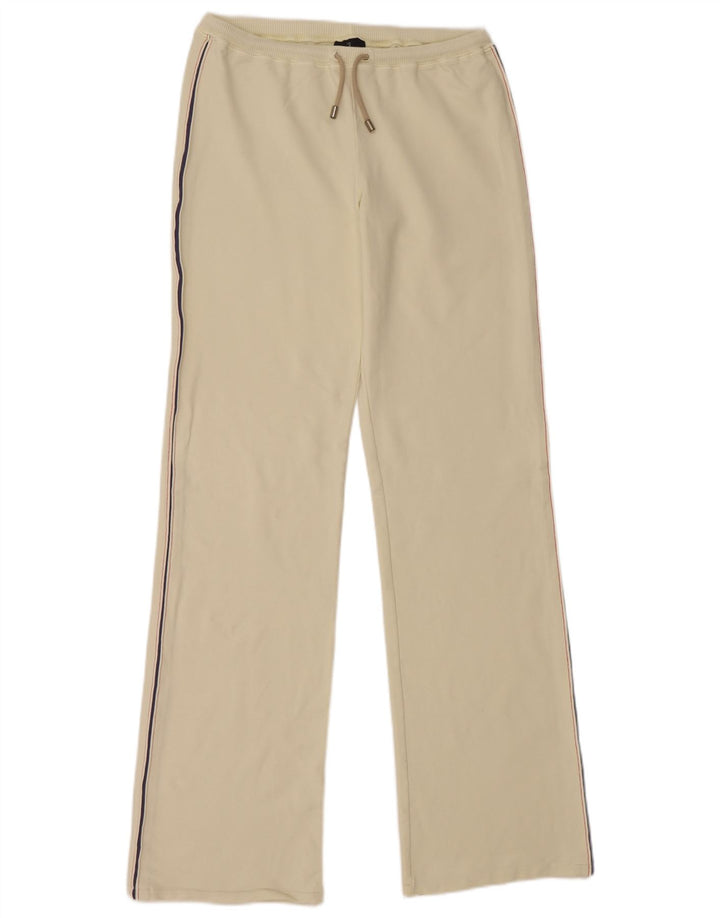 Calça de treino feminina TRUSSARDI IT 44 médio off white algodão