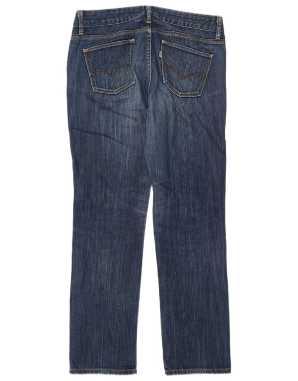 Calça jeans feminina Levi's 552 cintura média reta US 6 médio W28 L30 algodão azul