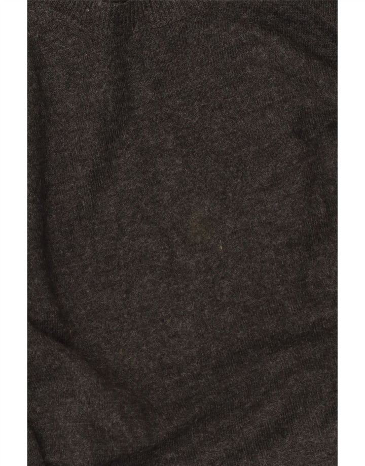 Suéter feminino Marks & Spencer com gola canoa Reino Unido 12 cinza médio acrílico