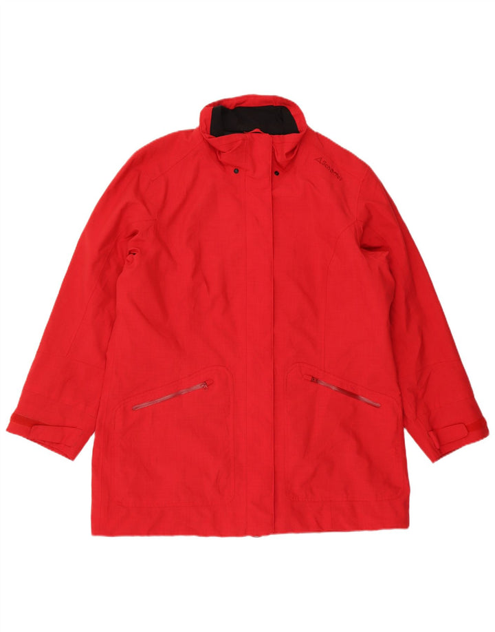 Jaqueta de chuva feminina Schoffel UK 20 2XL poliéster vermelho