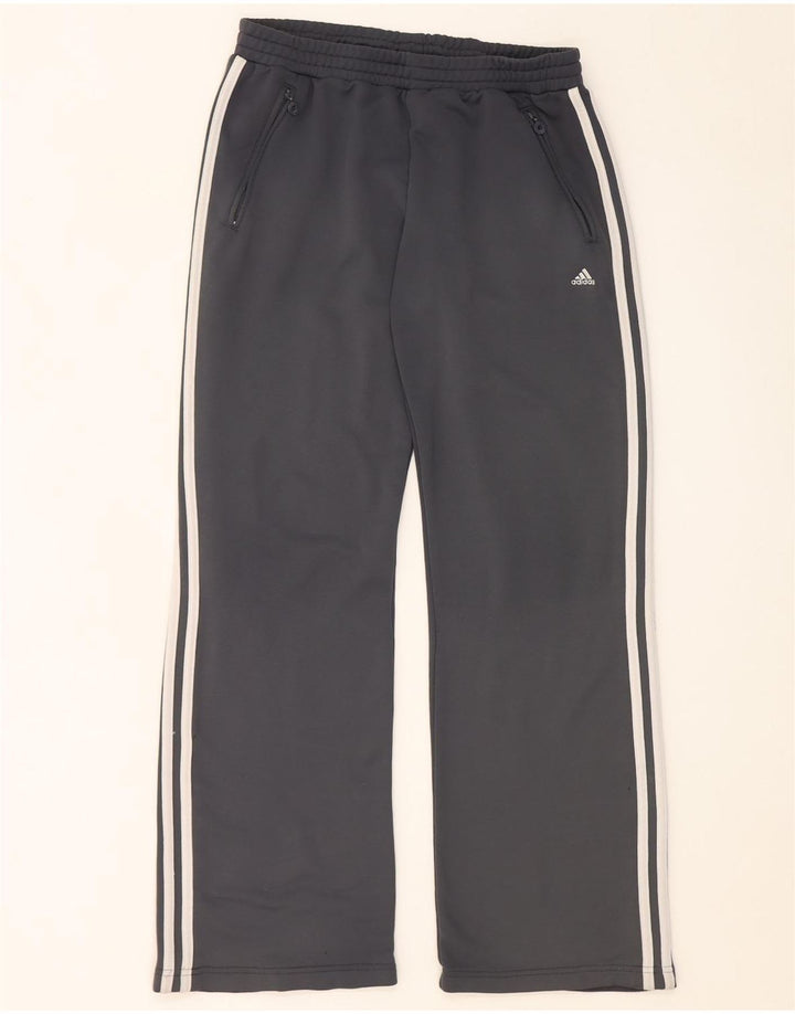 Calça de treino feminina Adidas UK 16 grande cinza poliéster