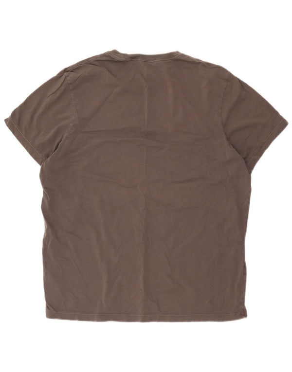 J. Crew Camiseta masculina quebrada em algodão XL cinza