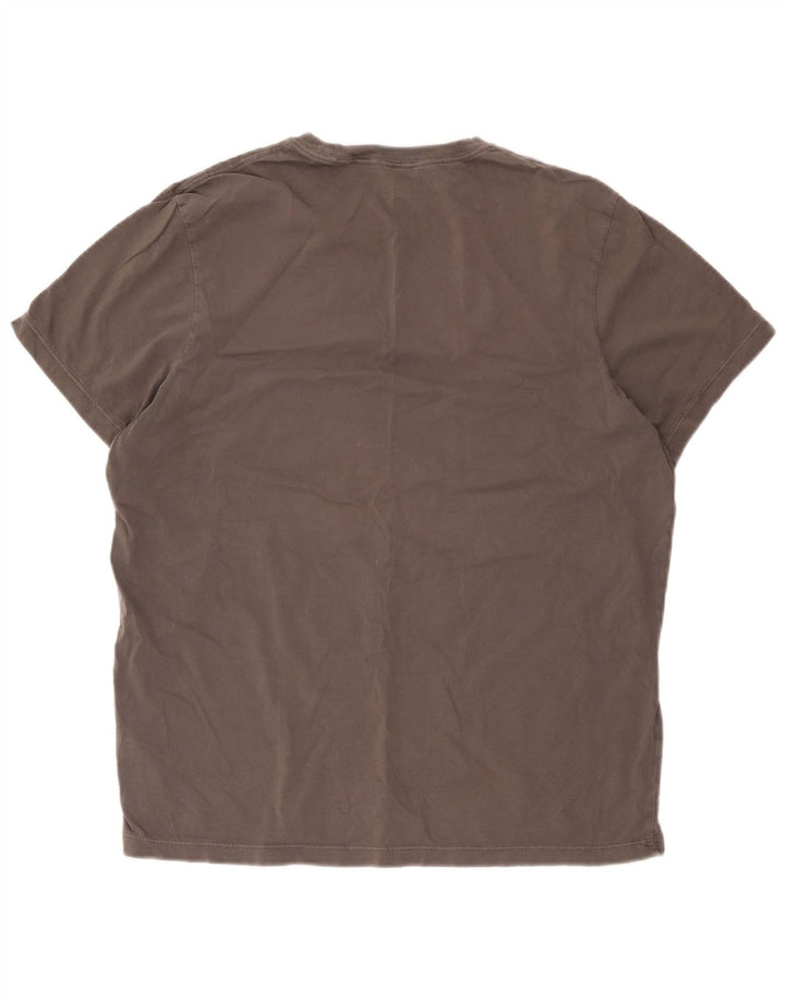 J. Crew Camiseta masculina quebrada em algodão XL cinza
