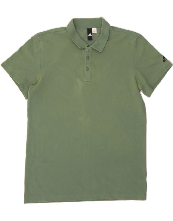 ADIDAS Mens Polo Shirt Medium Green Vintage Adidas and Second-Hand Adidas from Messina Hembry 