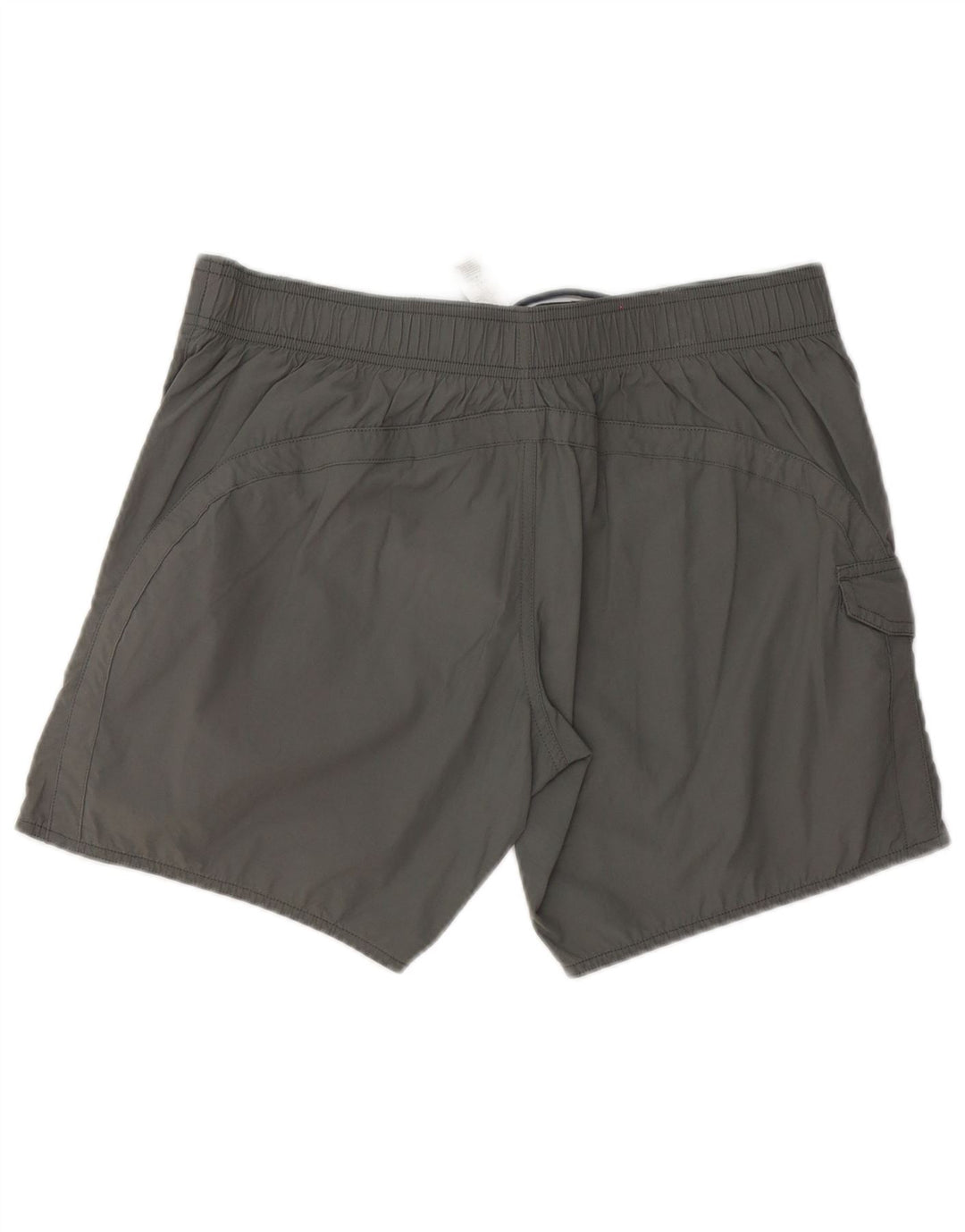 Calção de banho masculino Emporio Armani gráfico grande cinza poliéster