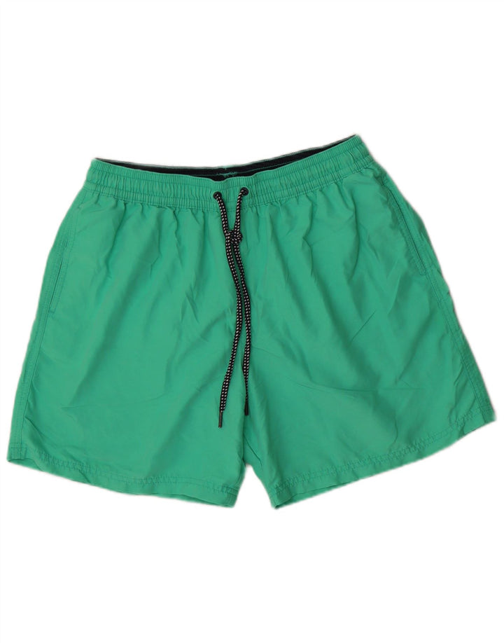 Shorts de natação masculino MARKS & SPENCER grande poliéster turquesa