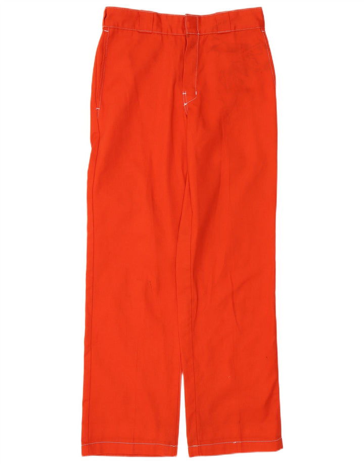 Calça chino reta masculina DICKIES W30 L32 algodão laranja