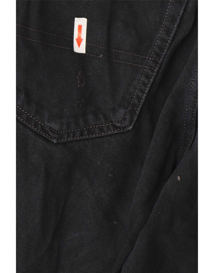 Tommy Hilfiger Masculino Regular Tapered Jeans W32 L30 Algodão Preto