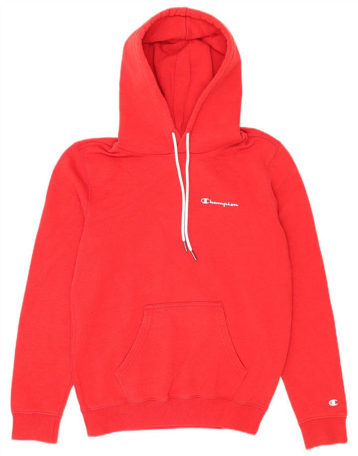 Jumper masculino com capuz Champion pequeno algodão vermelho