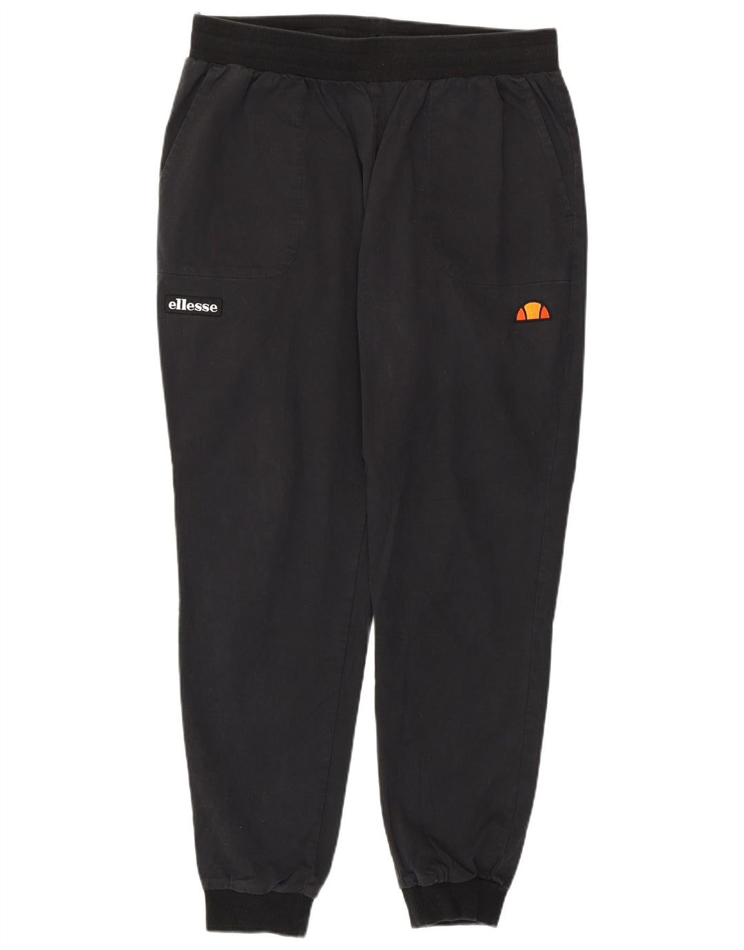 Calça feminina ELLESSE com estampa gráfica e jogging UK 16 grande preta