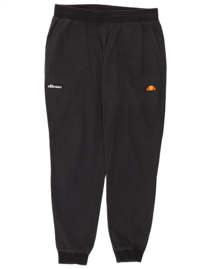 Calça feminina ELLESSE com estampa gráfica e jogging UK 16 grande preta