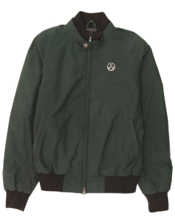 Jaqueta corta-vento masculina North Sails Bomber UK 38 poliamida verde médio