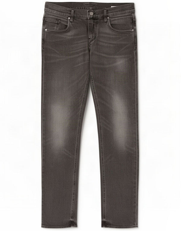 Meltin' Pot Mens Martin Slim Jeans W34 L34 Algodão Cinza
