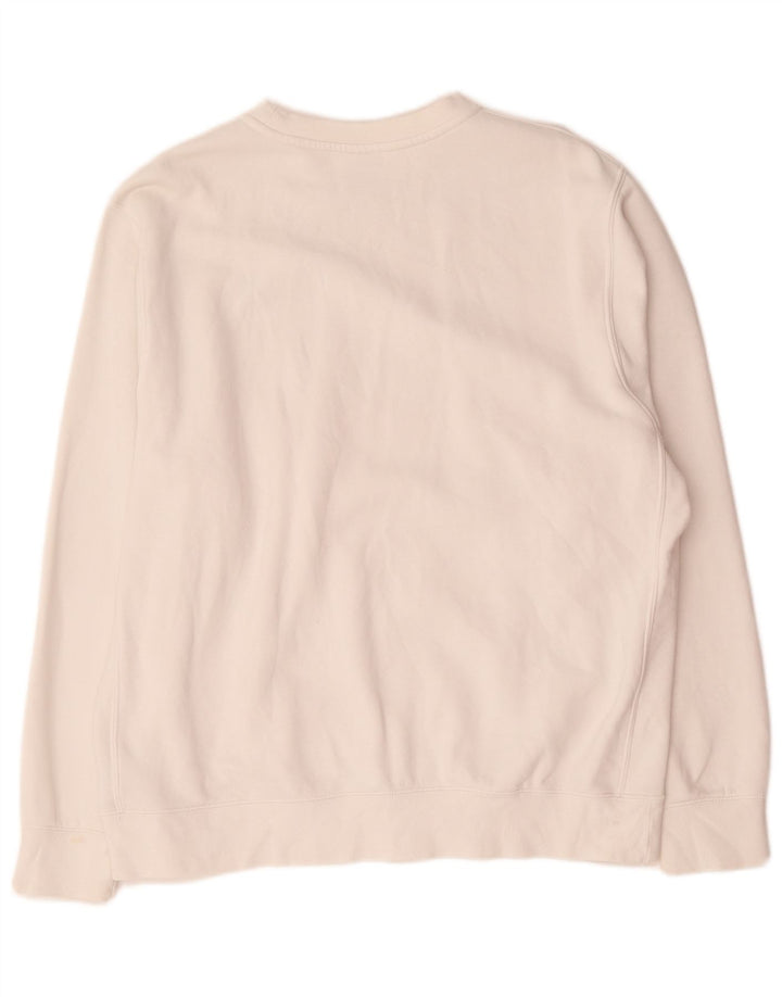 Nike moletom masculino jumper grande algodão branco