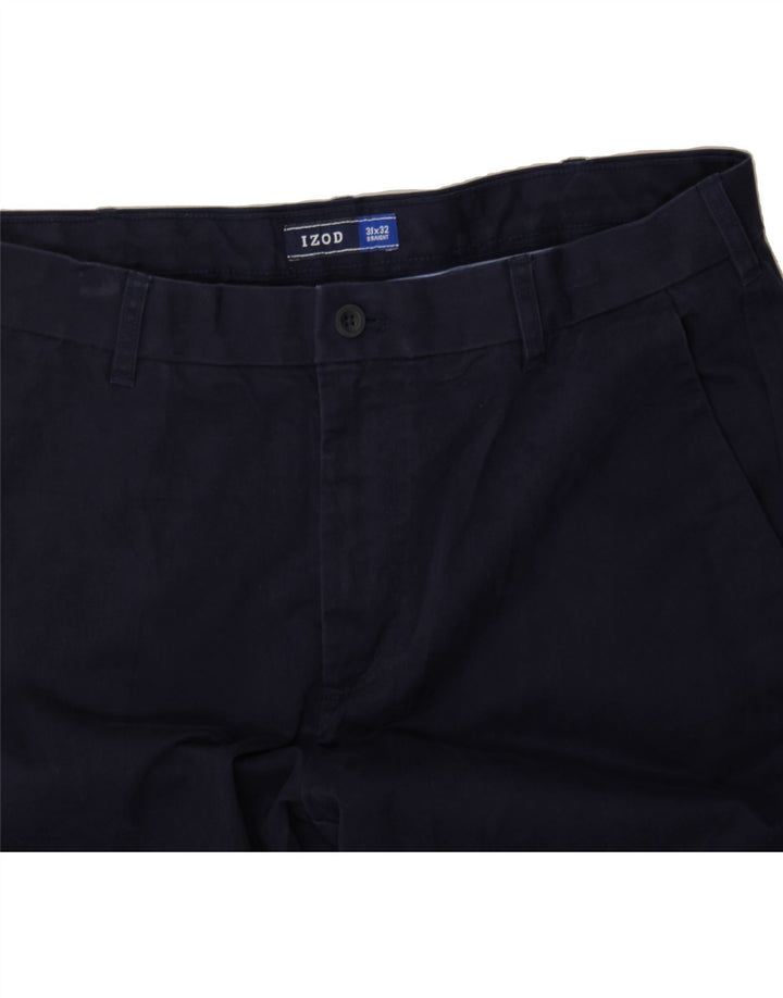 IZOD Mens Straight Chino Trousers W38 L32  Navy Blue Cotton Vintage Izod and Second-Hand Izod from Messina Hembry 