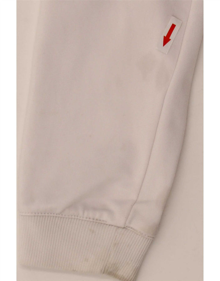 Reebok Womens Tracksuit Top Jacket UK 12 Médio Branco Colourblock Poliéster