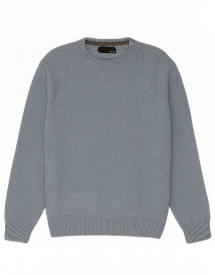 Suéter masculino Mash com gola redonda 2XL lã azul