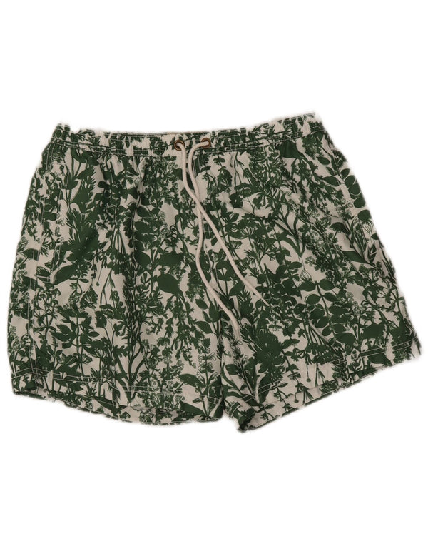 Shorts de natação masculino JACK WILLS médio verde floral