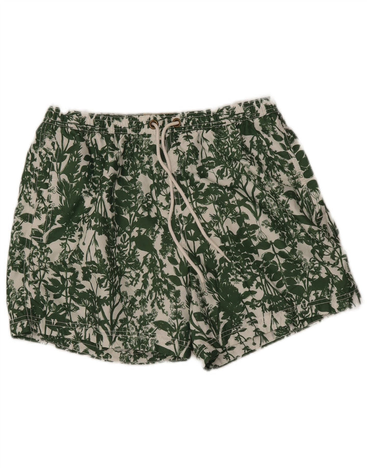 Shorts de natação masculino JACK WILLS médio verde floral