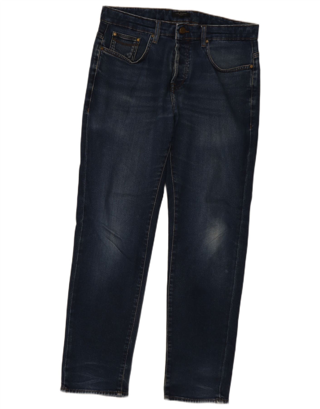 Jeans retos masculinos Ted Baker W34 L30 azul marinho