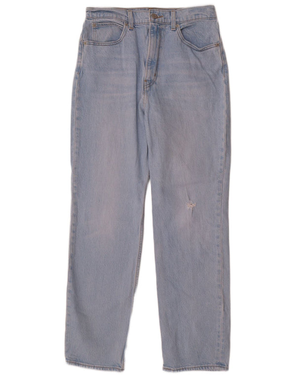 Calça jeans feminina Levi's cintura alta slim reta W28 L28 algodão azul
