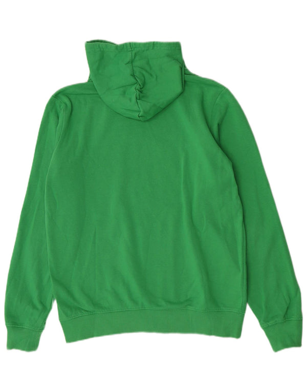 Kappa Mens Graphic Hoodie Jumper Médio Algodão Verde