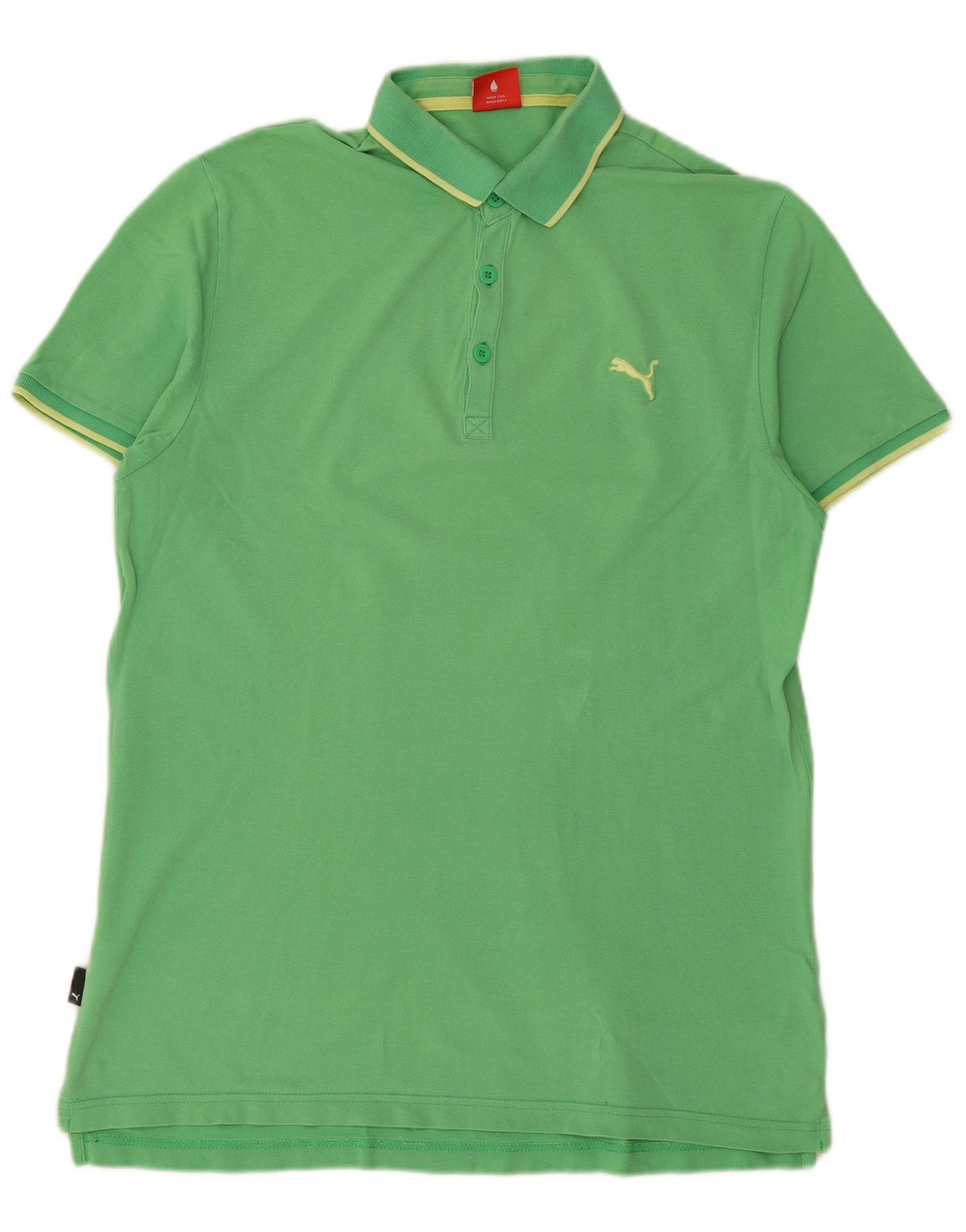 Camisa polo masculina PUMA grande algodão verde