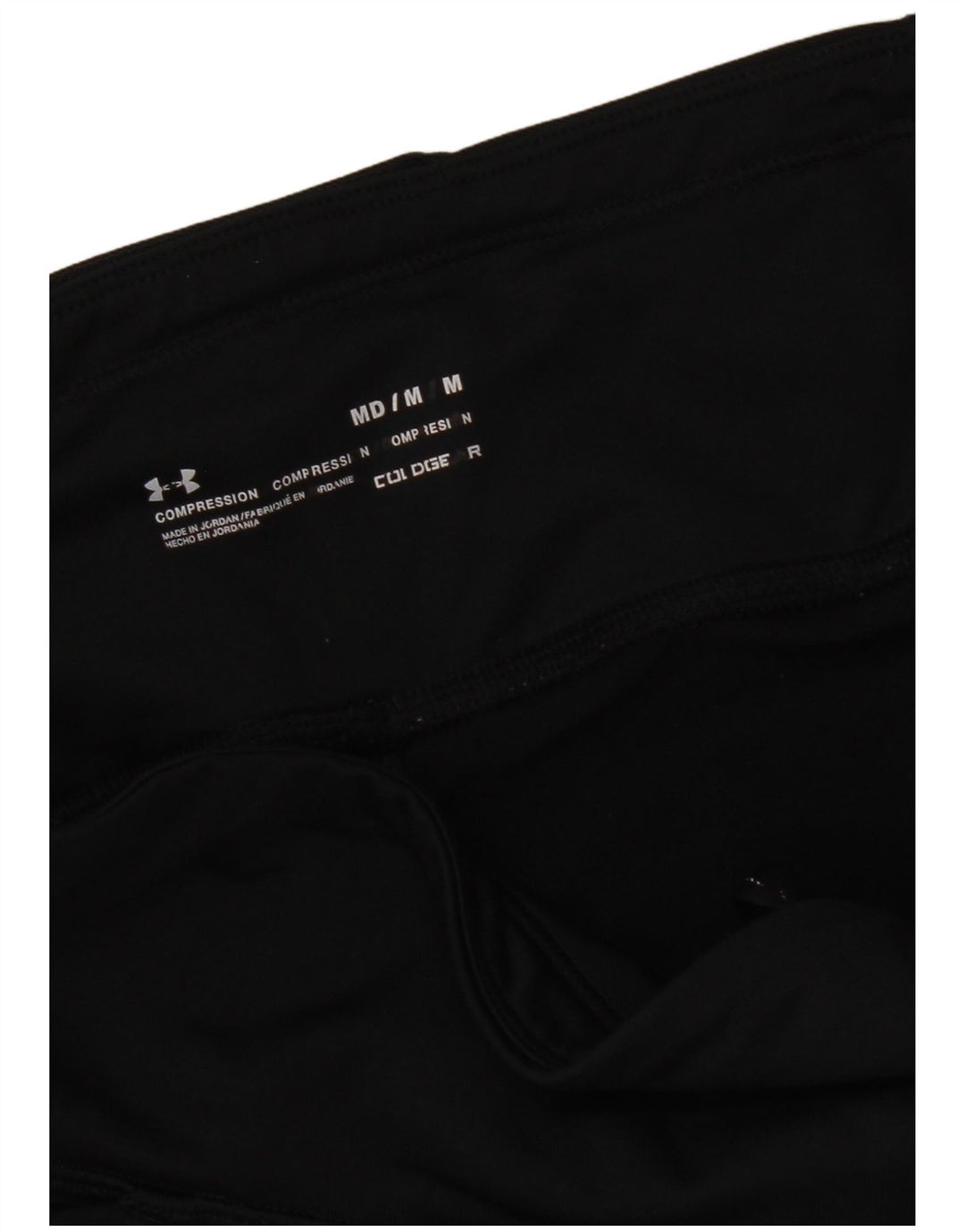 Under Armour Feminino Cold Gear Graphic Capri Leggings Reino Unido 12 Médio Preto