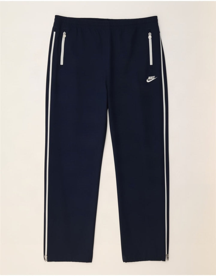 Calça de treino masculina Nike grande poliéster azul marinho