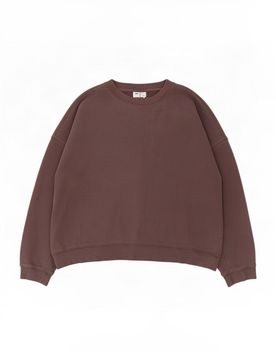 Suéter feminino Topshop cropped superdimensionado Reino Unido 14 algodão cinza médio