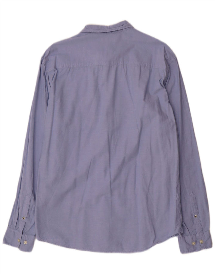 Camisa masculina Jack & Jones XL azul algodão